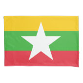 Vlag van Myanmar (Birma) Kussensloop (Voorkant-Links)