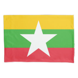Vlag van Myanmar (Birma) Kussensloop