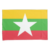 Vlag van Myanmar (Birma) Kussensloop (Voorkant-Rechts)