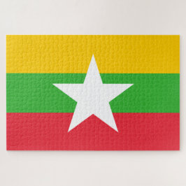 Vlag van Myanmar (Birma) Legpuzzel