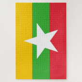 Vlag van Myanmar (Birma) Legpuzzel (Verticaal)