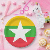 Vlag van Myanmar (Birma) Papieren Bordje (Feest)