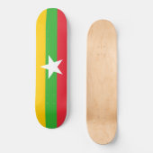 Vlag van Myanmar (Birma) Persoonlijk Skateboard (Voorkant)