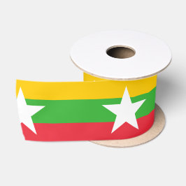 Vlag van Myanmar (Birma) Satijnen Lint