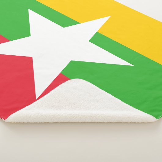 Vlag van Myanmar (Birma) Sherpa Deken (3/4)
