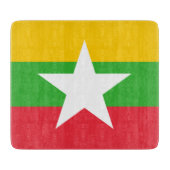 Vlag van Myanmar (Birma) Snijplank (Voorkant)