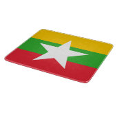 Vlag van Myanmar (Birma) Snijplank (Hoek)