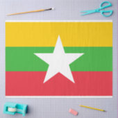 Vlag van Myanmar (Birma) Tissuepapier (Craft)
