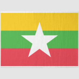 Vlag van Myanmar (Birma) Tissuepapier