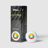 Vlag van Myanmar Golfballen (Verpakking)