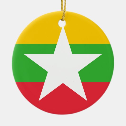 Vlag van Myanmar Ornament (Voorkant)