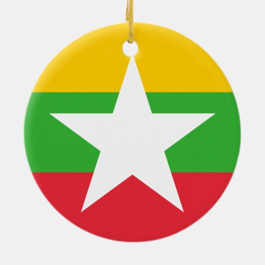 Vlag van Myanmar Ornament (Achterkant)