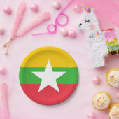 Vlag van Myanmar Papieren Bordje (Feest)