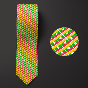 Vlag van Myanmar Patroon Stropdas
