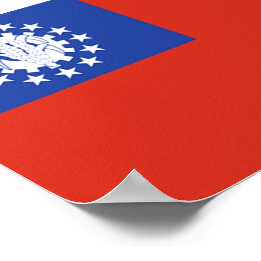 vlag van Myanmar Poster (Hoek)