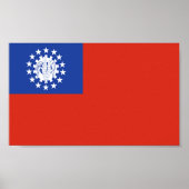 vlag van Myanmar Poster (Voorkant)