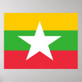 vlag van Myanmar Poster (Voorkant)