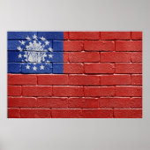 vlag van Myanmar Poster (Voorkant)