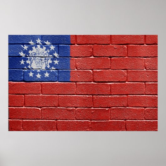 vlag van Myanmar Poster (Voorkant)