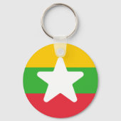 vlag van Myanmar Sleutelhanger (Achterkant)