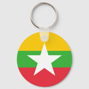 Vlag van Myanmar Sleutelhanger