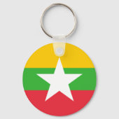 Vlag van Myanmar Sleutelhanger (Achterkant)