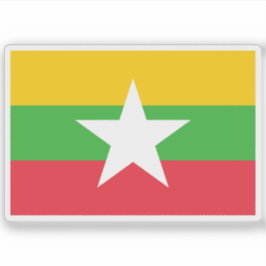 vlag van Myanmar Sticker