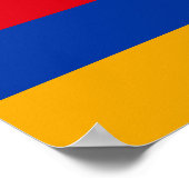 Vlag van Nagorno-Karabach Poster (Hoek)