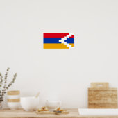 Vlag van Nagorno-Karabach Poster (Keuken)