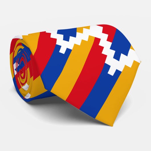Vlag van Nagorno-Karabach Stropdas (Opgerold)