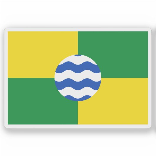 Vlag van Nairobi, de Republiek Kenia Sticker (Voorkant)