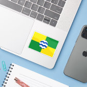Vlag van Nairobi, de Republiek Kenia Sticker (Laptop met iPhone)