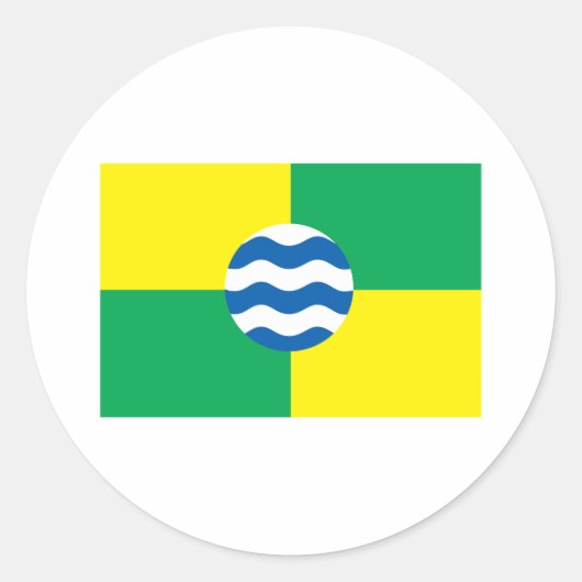 Vlag van Nairobi Ronde Sticker (Voorkant)