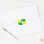 Vlag van Nairobi Ronde Sticker (Envelop)