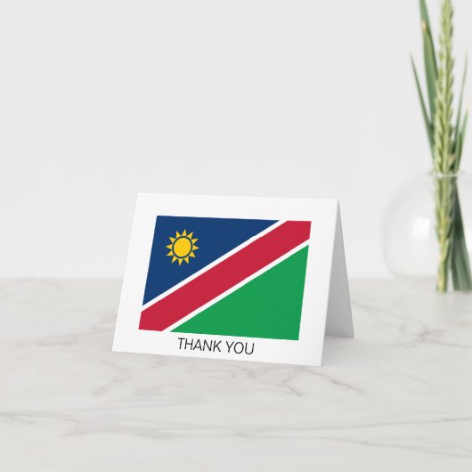 Vlag van Namibië Bedankkaart (Voorkant)