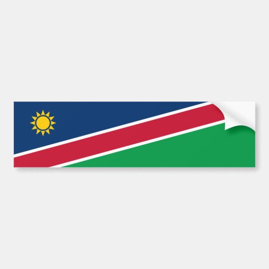 Vlag van Namibië Bumpersticker (Voorkant)