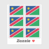 Vlag van Namibië - een collectie ticker Sticker (Vel)