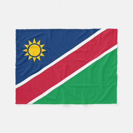 Vlag van Namibië Fleece Deken (Voorkant (Horizontaal))