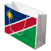 Vlag van Namibië Groot Cadeauzakje (Voorkant Gekanteld)