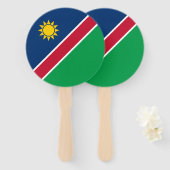 Vlag van Namibië Handwaaier (Voorkant en achterkant)