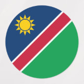 Vlag van Namibië Labels (Design 1)