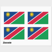 Vlag van Namibië Rechthoekige Sticker (Vel)