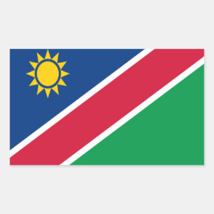 Vlag van Namibië Rechthoekige Sticker