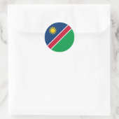 Vlag van Namibië Ronde Sticker (Tas)