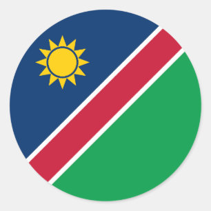 Vlag van Namibië Ronde Sticker