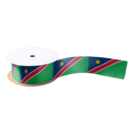 Vlag van Namibië Satijnen Lint (Spoel)