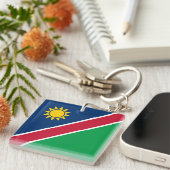 Vlag van Namibië Sleutelhanger (Voorkant Rechts)