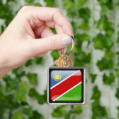 Vlag van Namibië Sleutelhanger (Hand)