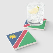 Vlag van Namibië Stenen Onderzetter (Zijkant)
