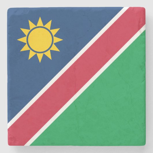 Vlag van Namibië Stenen Onderzetter (Voorkant)